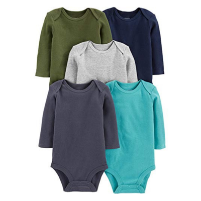 CARTERS - Set de 5 bodys bodies bebé 0-3 meses nuevo