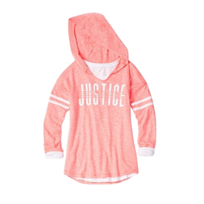 JUSTICE - Remera hoodie talle 12 nueva