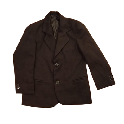 NORMAN - Blazer niño negro talle 6 con detalle