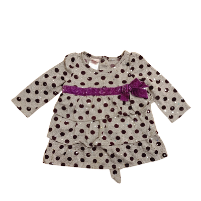 NANETTE - Vestido beba talle 18 meses lunares nuevo