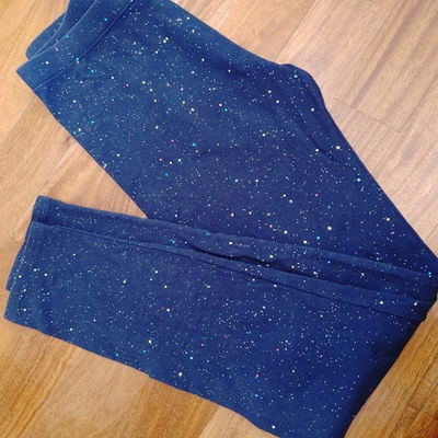 MEMBERS MARK - Leggings calza t.16 brillos azul