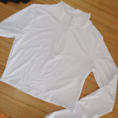 SHEIN - Crop top manga larga blanco talle M o L