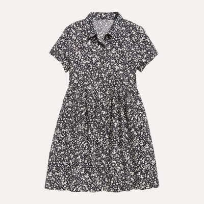 OLD NAVY - Vestido camisero flores talle 6/7 nuevo