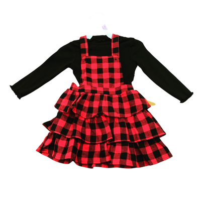 WONDER NATION - Jumper vestido niña cuadrille 2T nuevo