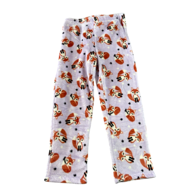 WONDER NATION - Pantalón pijama micropolar zorritos talle 12 muy bueno
