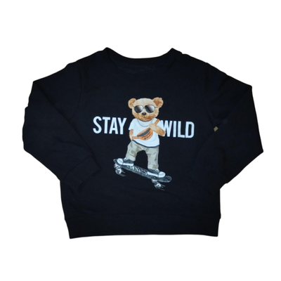 SHEIN - Buzo negro niño talle 6Y nuevo