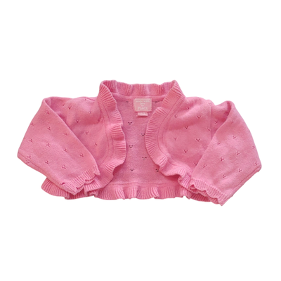 CHILDRENS PLACE - Saquito hilo rosa beba 3 meses nuevo