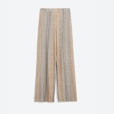 ZARA - Pantalón rústico rayado nuevo con etiqueta talle L