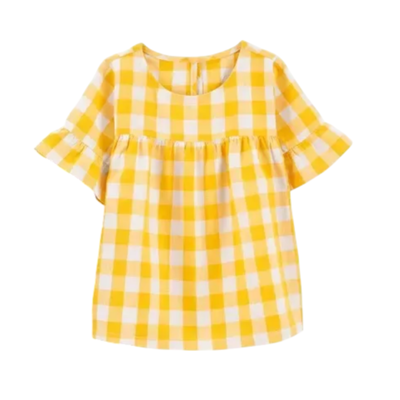 CARTERS - Vestido cuadros lino 12-18 meses nuevo