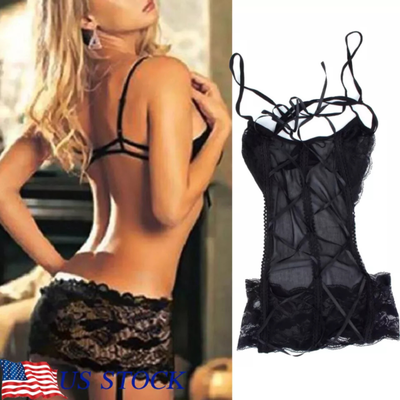 SHEIN - Corset con portaligas negro t.95