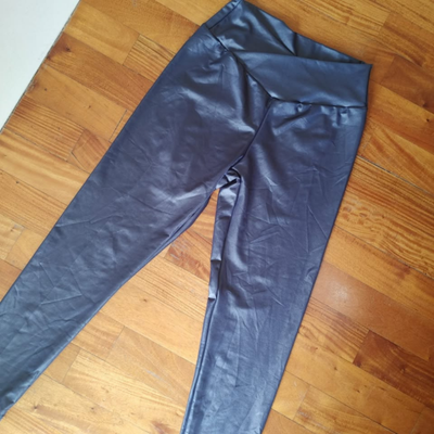 SHEIN - Calza leggings lycra azul engomada talle L