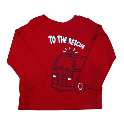 GARANIMALS - Remera bombero 18 meses nueva