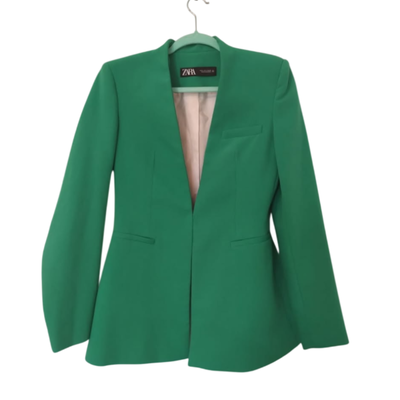 ZARA - Blazer saco verde talle S impecable