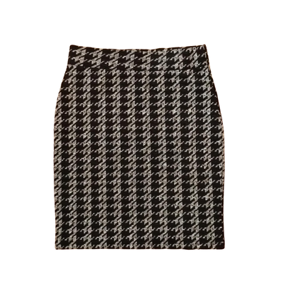 DE FACTO - Falda tramada negro gris talle XS nueva