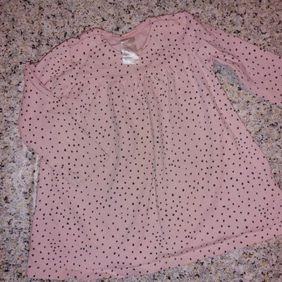 HyM - Vestido beba manga larga 6-6-9 meses