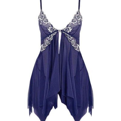 SHEIN - Babydoll camisolín azul t.100