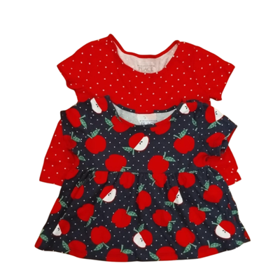 PLACE - Pack de 2 remeras tipo vestido 12-18 meses nuevas