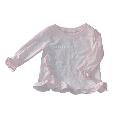 LULLABY - Remera beba rosa 0-3 meses nueva