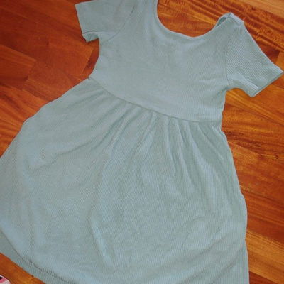 OLD NAVY - Vestido morley verde menta 6/7