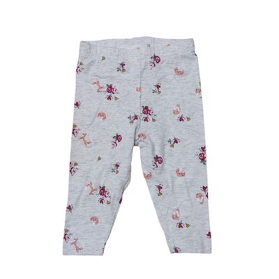CARTERS - Calza leggings beba flores 6 meses nueva