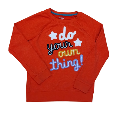 CAT AND JACK - Buzo niña naranja como nuevo talle 10-12