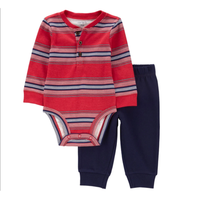 CARTERS - Set body + pantalón 3-6 meses nuevo