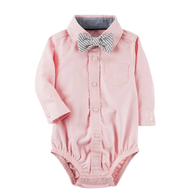 CARTERS - Body camisero rosa 6 meses nuevo (SIN MOÑO)