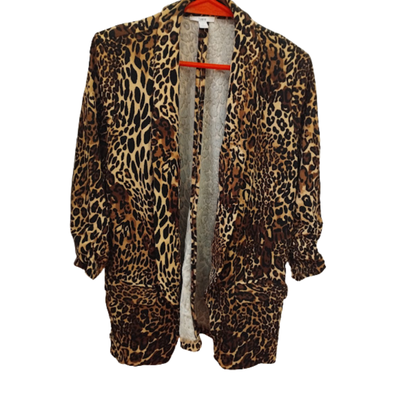 BAR III - Blazer animal print talle L nuevo