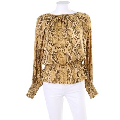 HYM - Blusa gasa estampado snake talle XS nueva