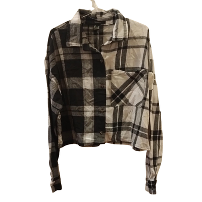 FOREVER 21 - Camisa crop cuadros talle S nueva