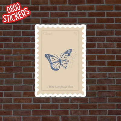 Estampilla Mariposa "Clean"