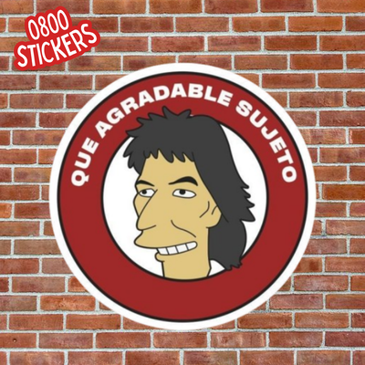 Que agradable sujeto