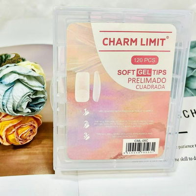 TIPS PARA SOFT GEL PRE LIMADOS CUADRADA CHARM LIMIT