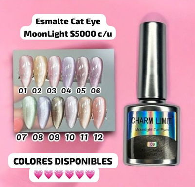 ESMALTES SEMIPERMANENTE EFECTO OJO DE GATO MOONLIGHT CHARM LIMIT