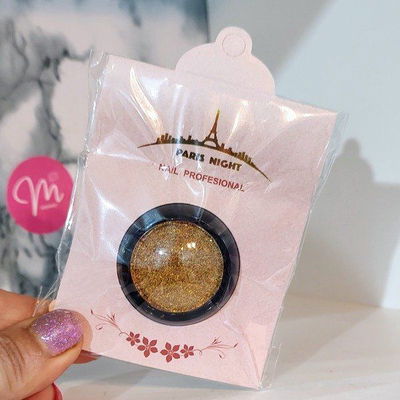 POLVO COMPACTO HOLOGRAFICO PARIS NIGHT DORADO 