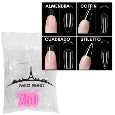 TIPS PARIS NIGHT PARA SOFT GEL X50