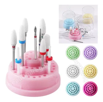 Organizador Porta Fresas Torno Uñas Esculpidas Gel Acrilicas