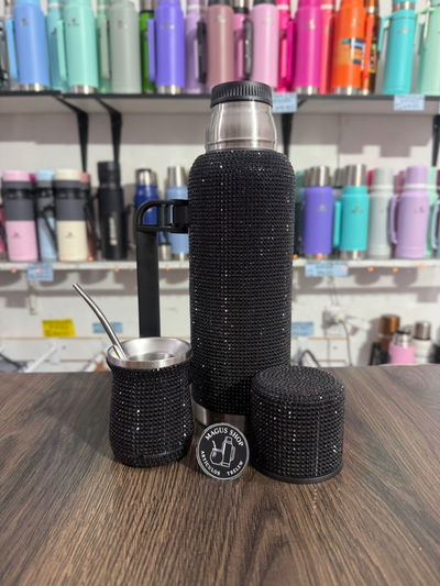 Conjunto termo 1L + mate con strass
