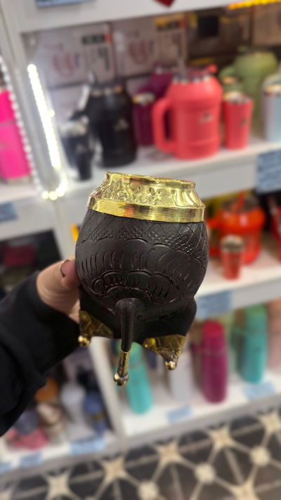 Mate Torpedo con base, labrado y cincelado