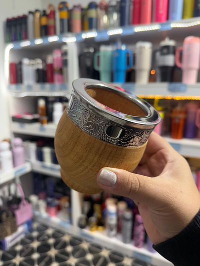 Mate Imperial de algarrobo, virola de acero