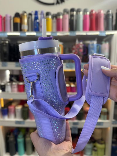 Porta vasos/quencher (con brillos)