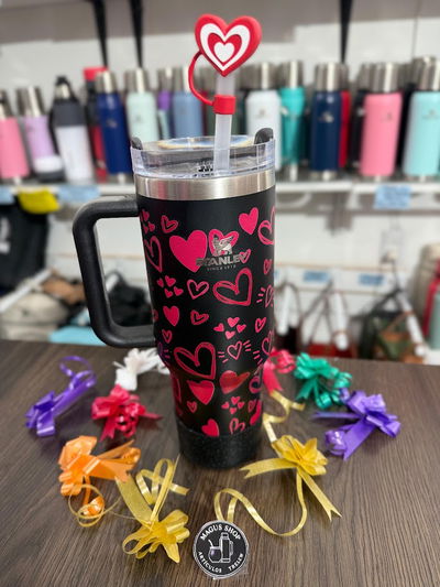 Vaso térmico 1,2L corazones y anti-deslizante