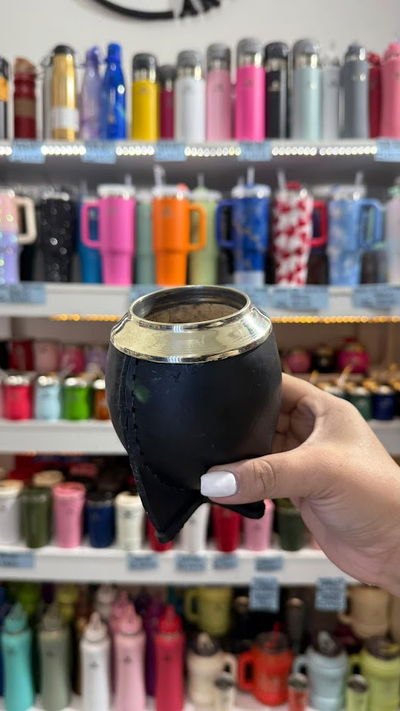 Mate Torpedo liso con virola de alpaca