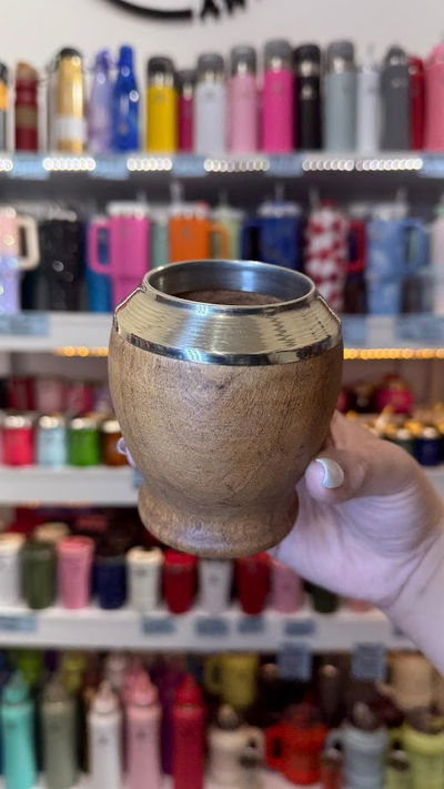 Mate Torpedo algarrobo con virola de alpaca 