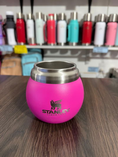 Mate acero redondo grande