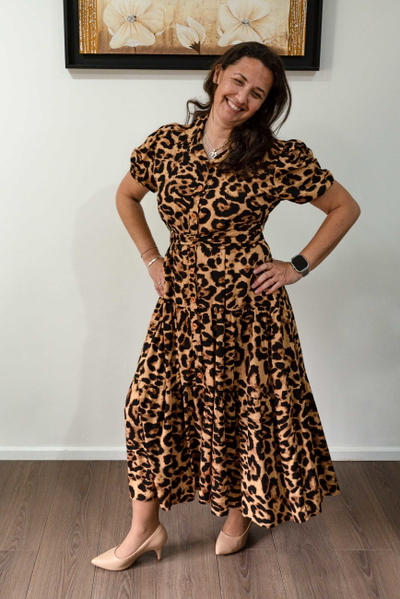Alma manga corta Animal Print