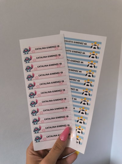 Etiquetas para lápices 