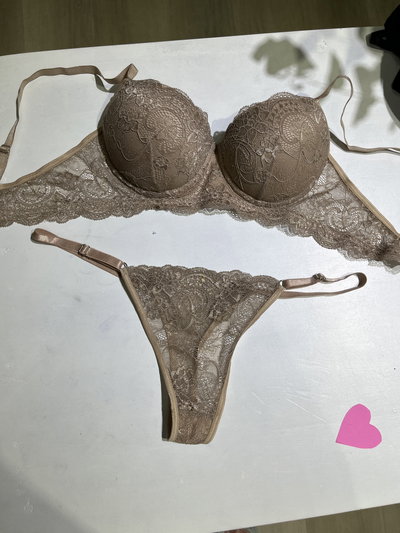 Conjunto armado encaje -BEIGE-