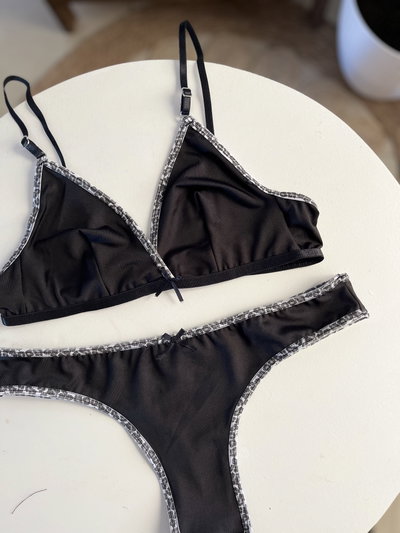 Conjunto micro print -NEGRO-