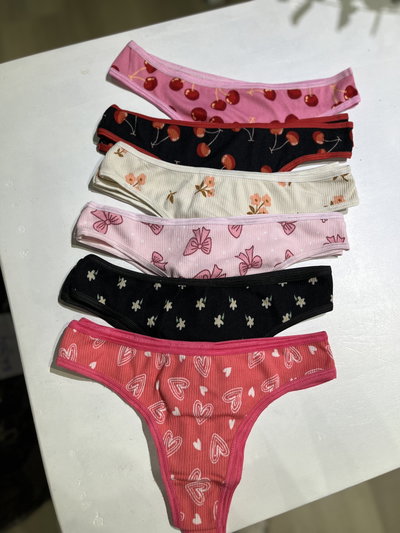 Colales morley estampada corazón -MEDIA DOCENA-
